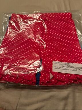 Patriotic Kinsley Girls' Pink Polka Dot Shorts - 3-Pack